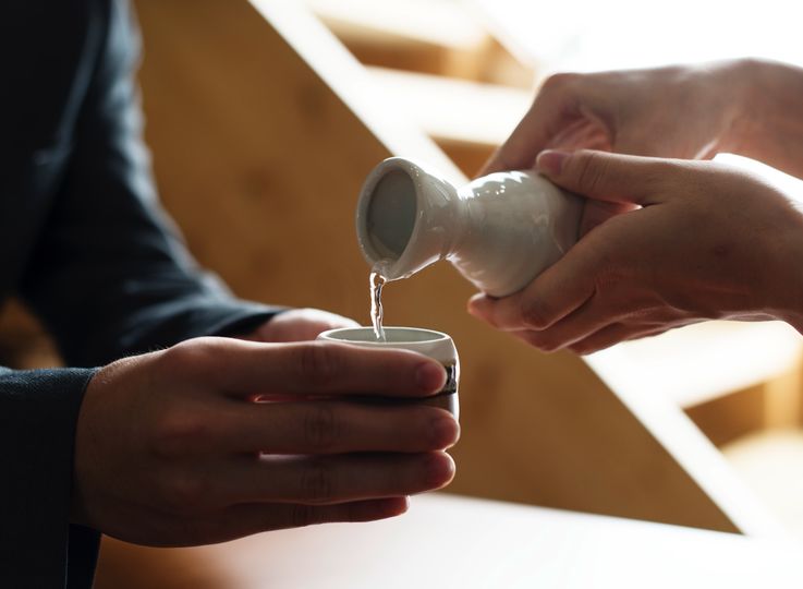 In japan, Sake is prolific and there are hundreds of different types. Some are served warm, others cold.
