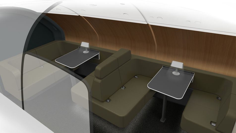 Coming soon: David Caon reimagined Qantas’ new-look Airbus A380 business class lounge as a more social environment.