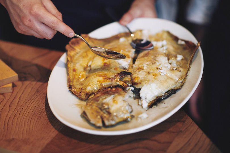 The whole turbot at Brat.