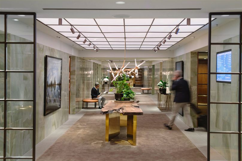 Cathay Pacific's The Pier First Class Lounge, Hong Kong.