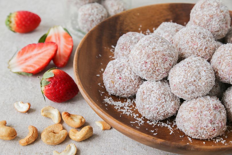 Energy-packed protein or 'bliss balls' are easy to carry and readily available at cafes and corner stores.