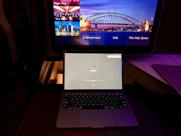 With mood lighting and privacy, it's your peaceful office in the sky.