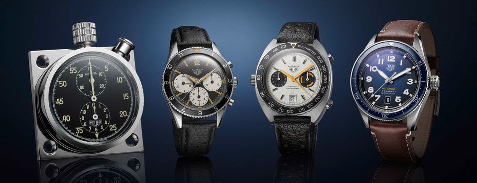 The evolution of the Autavia, from an early chronometer to the current-day timepiece.