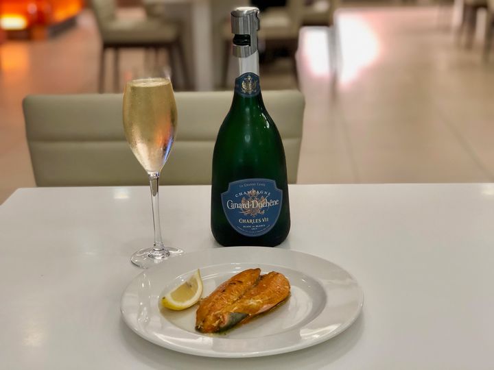 Champagne and kippers? It's a little 'High Street meets East End', but you don't have to pair them.