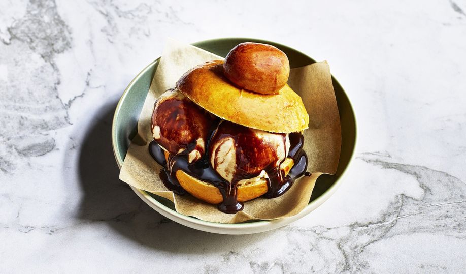 Broiche bun with ice cream at Norma.