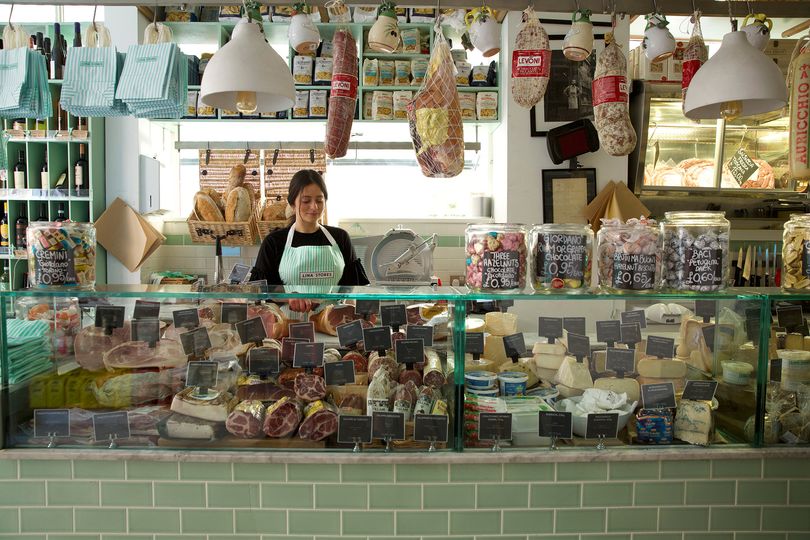 The deli counter at Lina Stores.