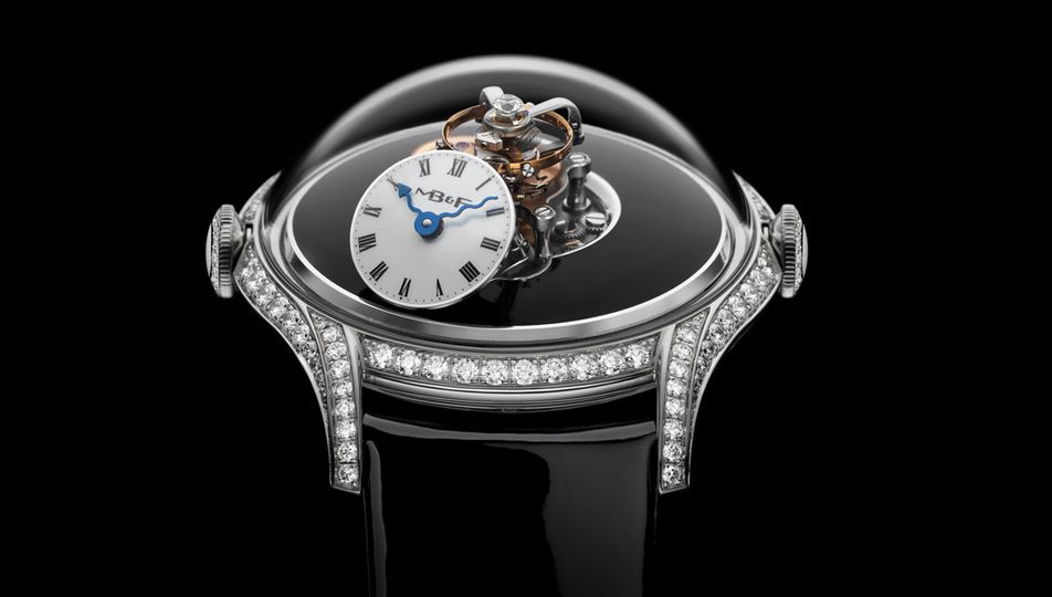 MB&F continue their history of weirdness with the Legacy Machine Flying T in the ladies complication section.