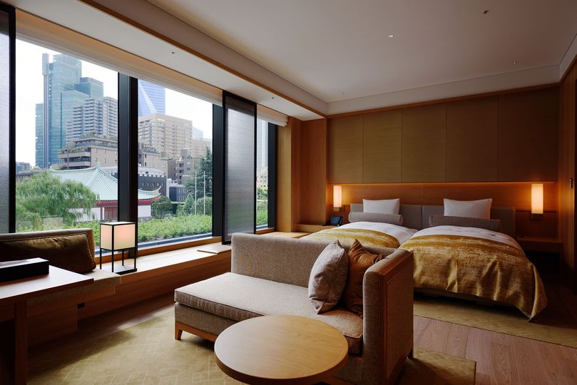 A Heritage wing guest room at the Okura Tokyo.
