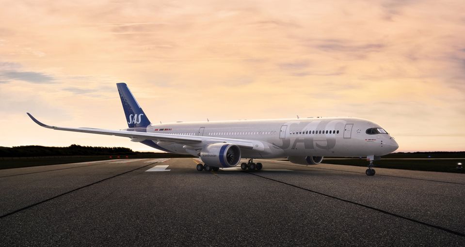 SAS will take delivery of its first Airbus A350 in December 2019.