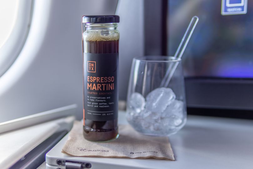 Also popular as a free off-menu order in business class: this espresso martini.