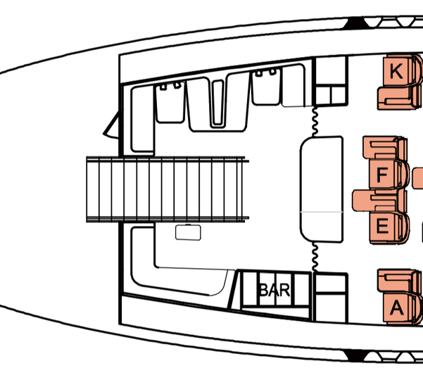 The layout of Qantas' two new A380 passenger lounges.