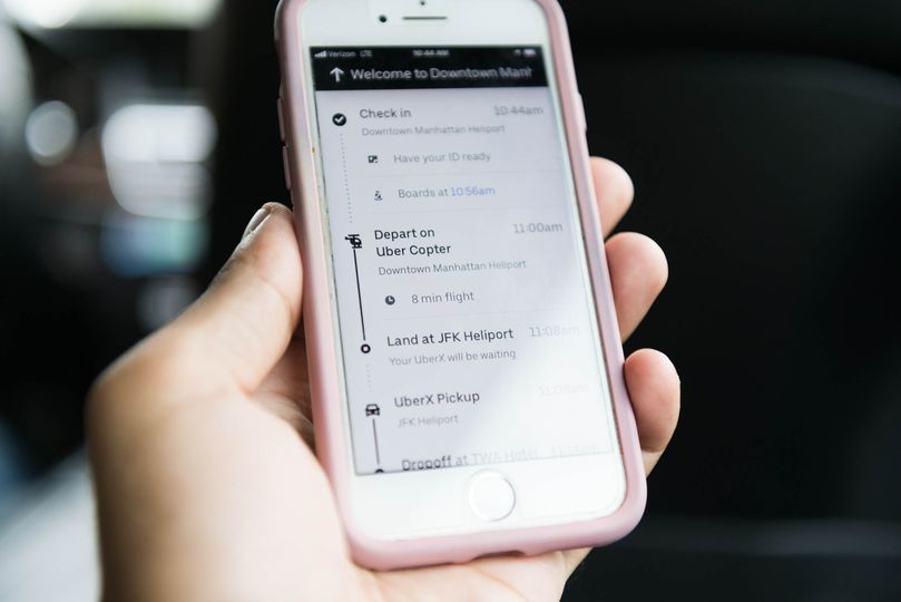 Users can book flights directly through the Uber app.