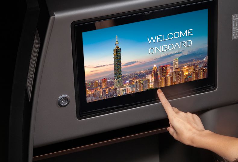 Large video screens and free WiFi are on tap for the Taiwanese business traveller.
