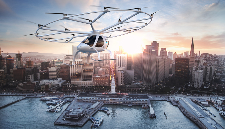 The Volocopter is backed by Mercedes-Benz parent company Daimler and China's Geely.