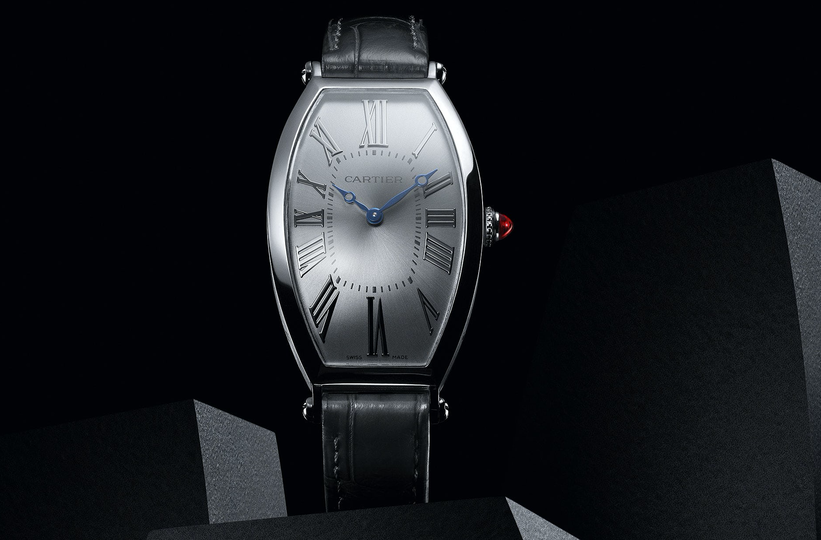 Cartier's seminal Tonneau, released in the early 1900s, set the tone for the entire genre that continues in the Tonneau in Platinum model.
