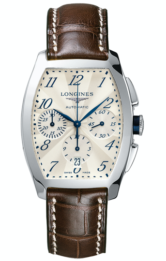 Longines' Evidenza collection includes a striking men's chronograph.