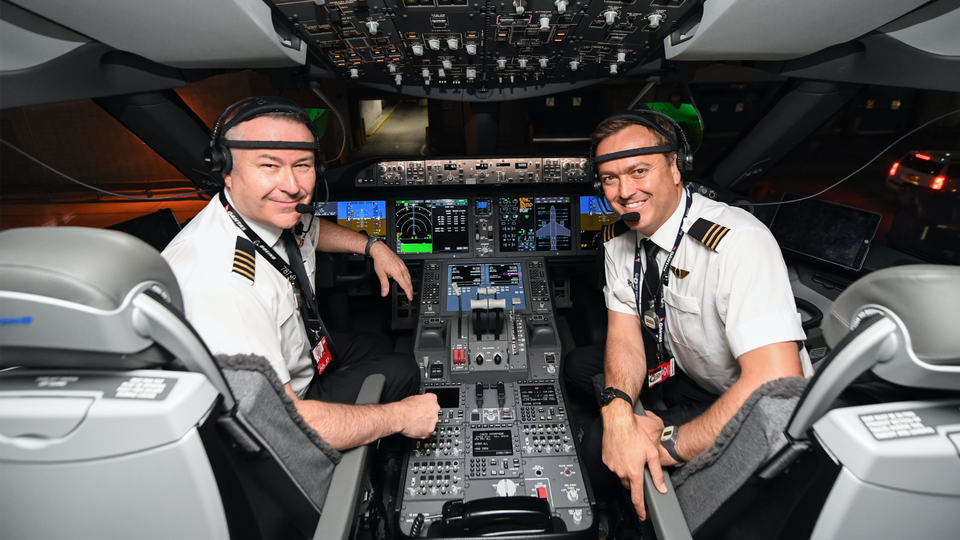 The flight crew were monitored for brain wave activity, melatonin levels and alertness.