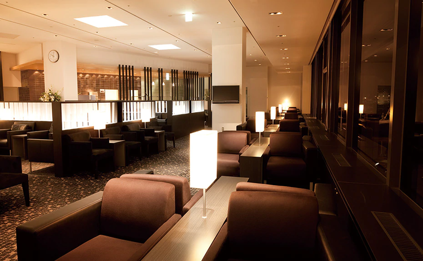 The ANA Lounge at Tokyo Haneda Airport, used by business class passengers.