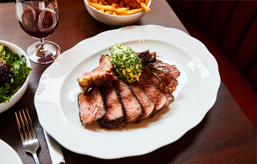 One of the two stellar steak options at Frenchette.