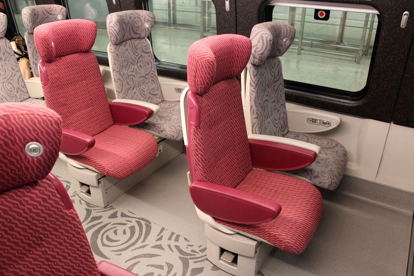 There's enough space to recline without significantly impeding the passenger seated behind.