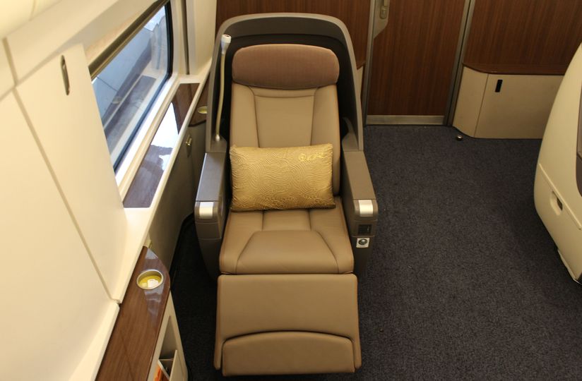 As business class seats are cocooned in their own shell, moving the seat doesn't impact anyone else.