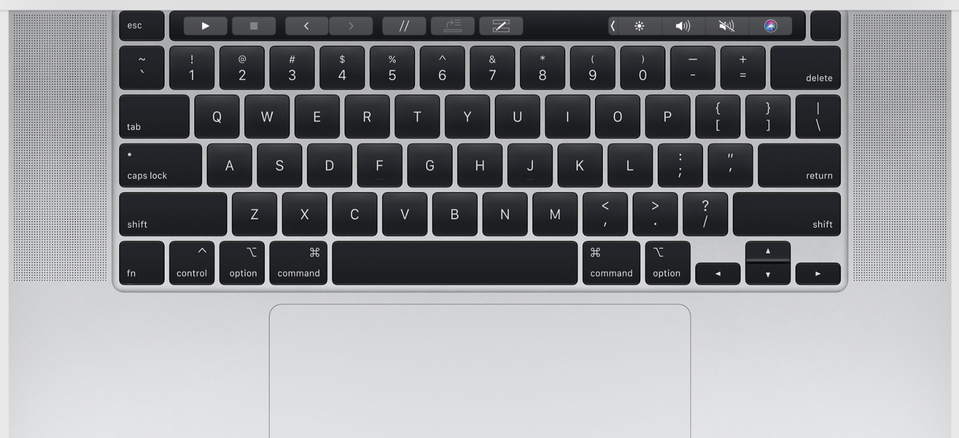 Keys to success: the MacBook Pro's revamped keyboard.