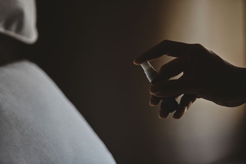 Bamford's botanical sleep spray is applied during the turn-down service.