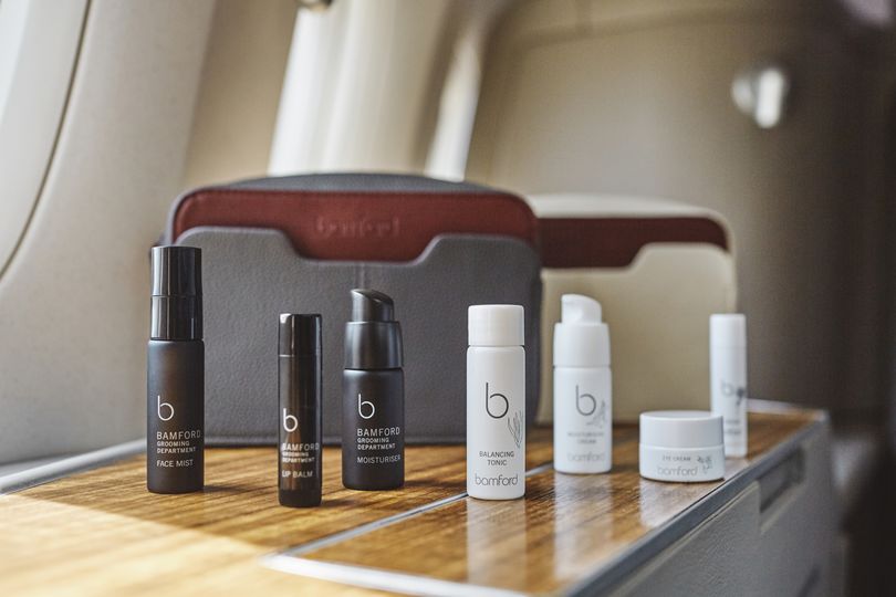 Cathay Pacific's new Bamford first class amenity kits.
