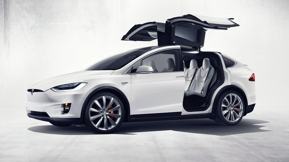 The Tesla Model X seats seven but can also accelerate like a supercar.