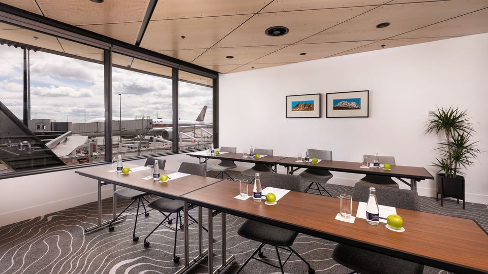 Meetings and events offer views across Christchurch Airport.