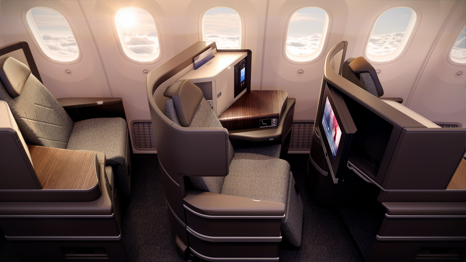 El Al's Boeing 787 Dreamliner business class.