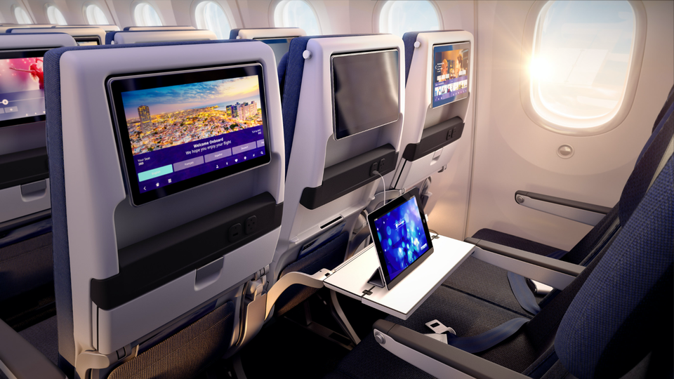 El Al's Boeing 787 Dreamliner economy class.