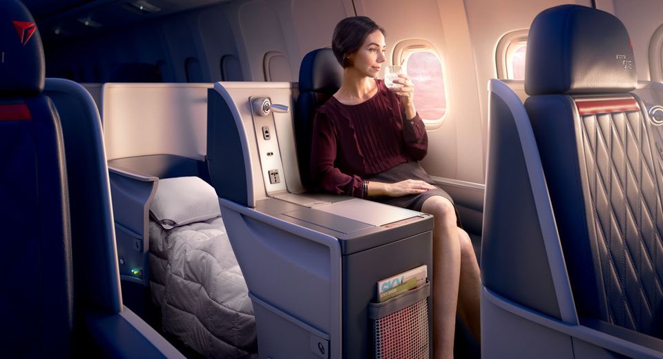 Enjoy direct aisle access from every seat on Boeing 767s in Delta One.