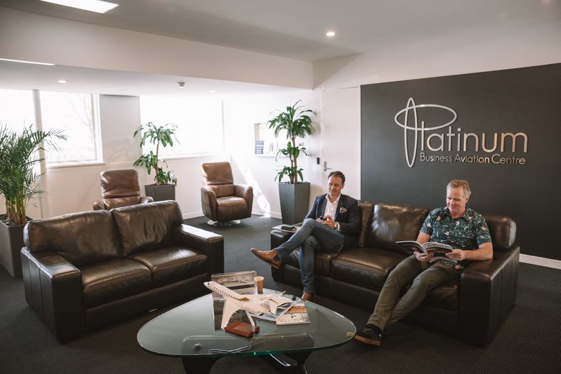 An example of the terminal lounge, where you'll only spend a few minutes