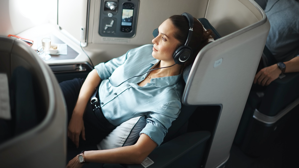 Evolution, not revolution: Cathay Pacific's latest Airbus A350 business class.