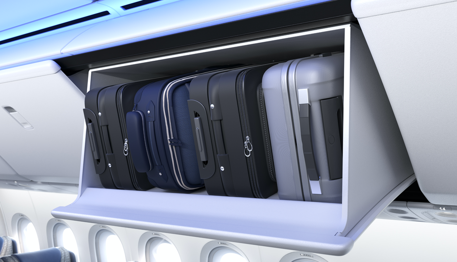 On the Boeing 777X, big bins are the in thing.
