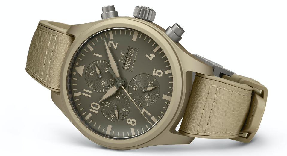 This limited edition IWC Pilot's Watch chronograph can be found in the new Sydney boutique.