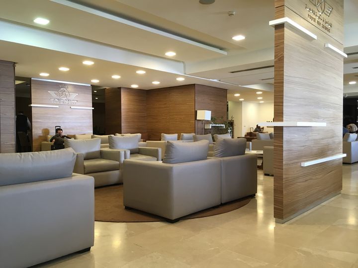 The Royal Air Maroc Lounge at Casablanca Airport.. Lounge Buddy