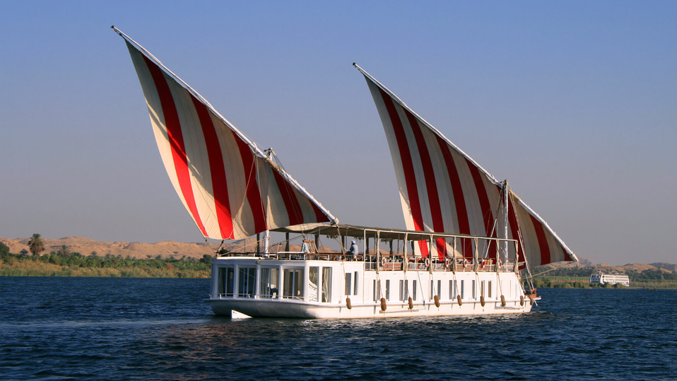 The Meroe is spacious, 20-passenger barge.