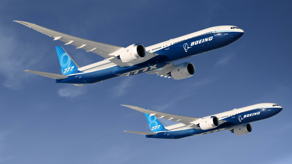 Boeing's 777X family will include the 777-9 and, later, the smaller but longer-range 777-8.