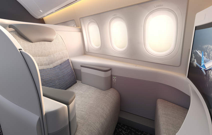 One of Boeing's first class concepts for the 777X.