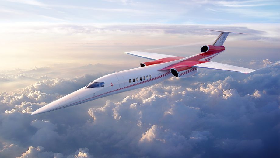 The Aerion AS2 supersonic business jet, designed to shuttle 12 executives through the skies at a 'soft boom' Mach 1.2.