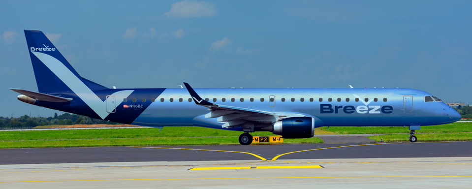 Breeze will begin flying in late 2020 with an all-economy Embraer E195 fleet.