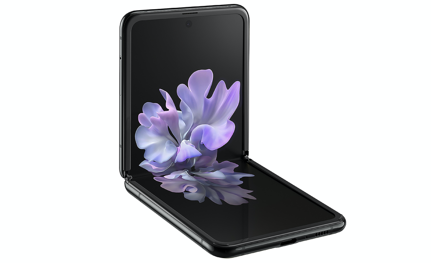 The Galaxy Z Flip features a folding 6.7-inch display.