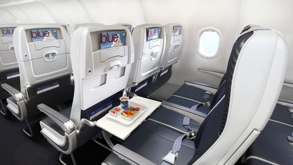 Aegean Airlines' Airbus A320neo economy class.