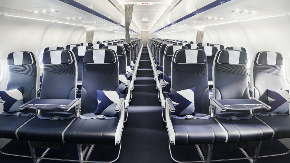 Aegean Airlines' Airbus A320neo business class.