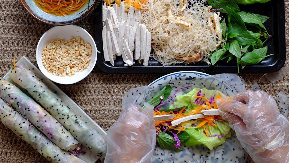 Vietnamese rice paper rolls are a simple way to enjoy a light, balanced meal.