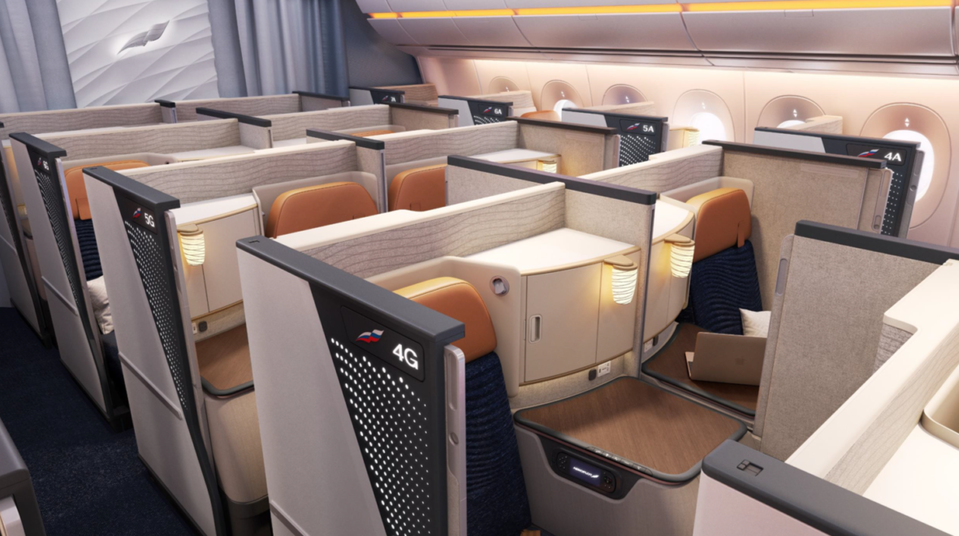 Aeroflot's all-new Airbus A350 business class suites.
