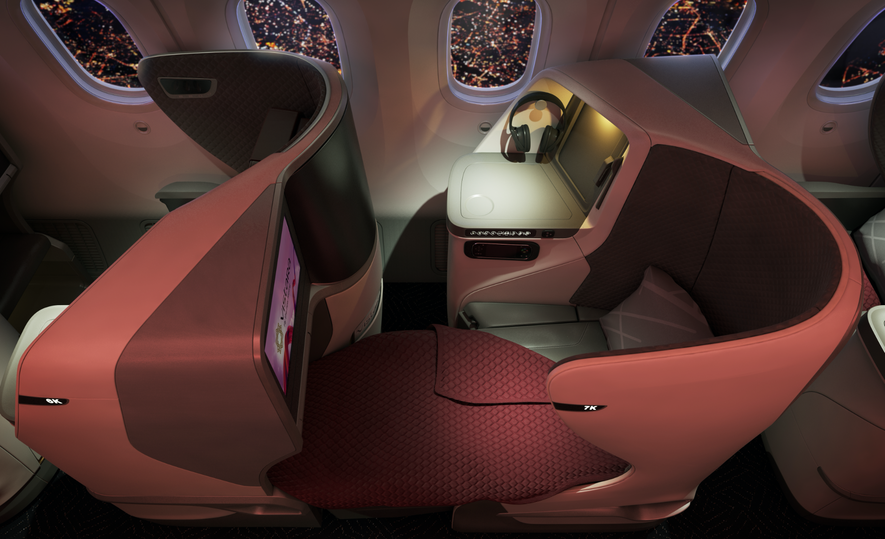 Vistara's Boeing 787-9 business class.