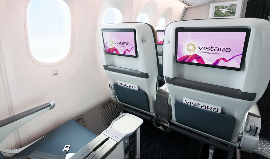 Vistara's Boeing 787-9 premium economy.